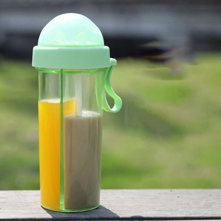 Creative Simple Dual Straw Bottle