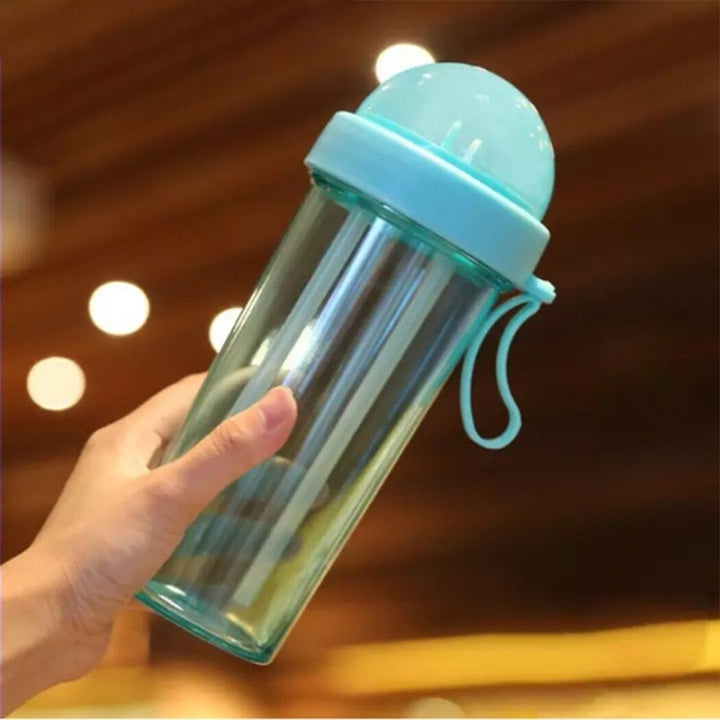 Creative Simple Dual Straw Bottle