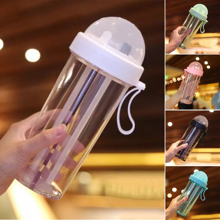 Creative Simple Dual Straw Bottle