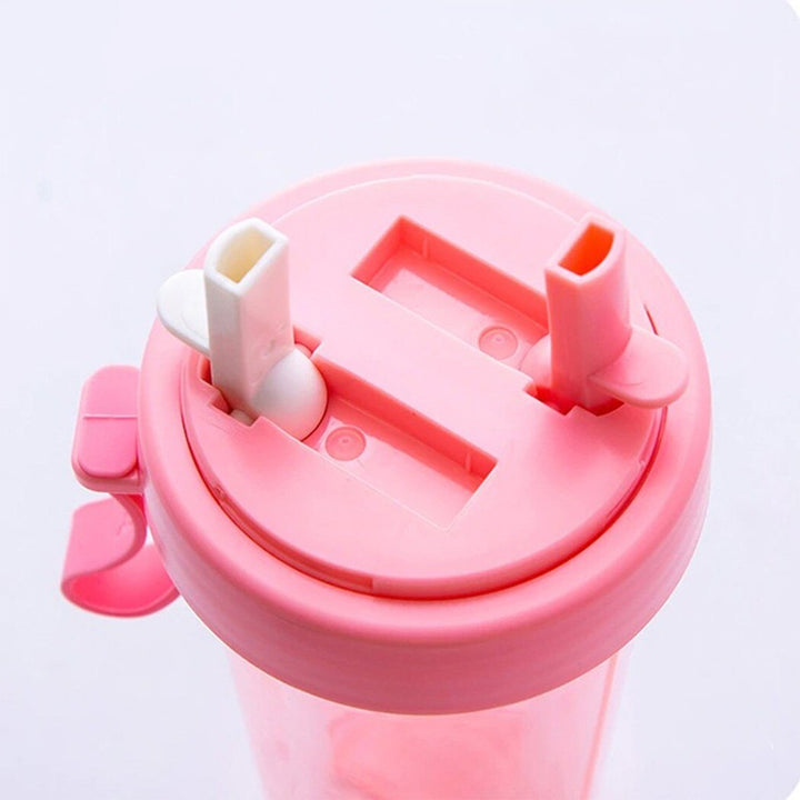 Creative Simple Dual Straw Bottle