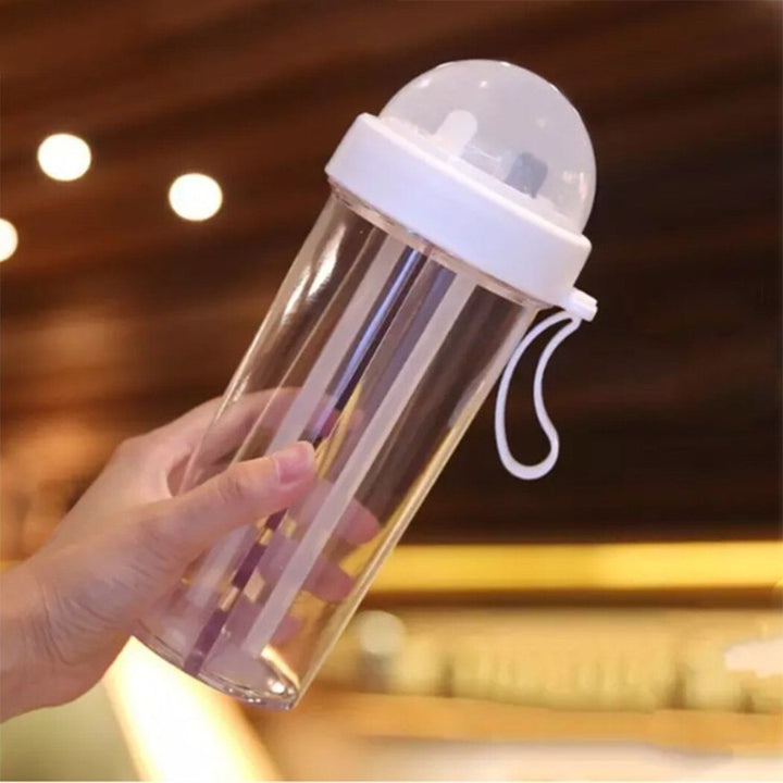 Creative Simple Dual Straw Bottle