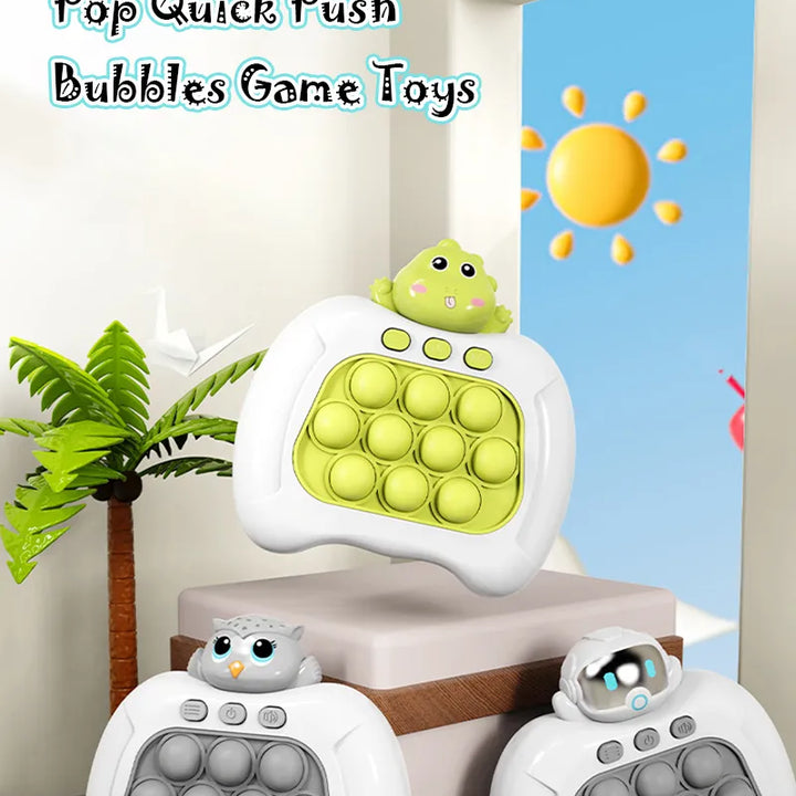 Pop Light Fidget Game Quick Push Bubble Game Handle Toys Boys